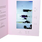 마케팅 사건을 위한 책 모양 LCD 영상 소책자 자석 스위치