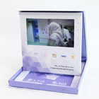 두꺼운 표지의 책 7 인치 LCD 영상 소책자 사업 선물 주문 인쇄 영상 팩 선물 상자