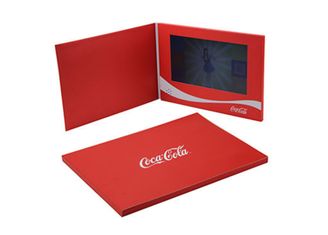 7 인치 tft lcd 비디오 카드 영상 인사장