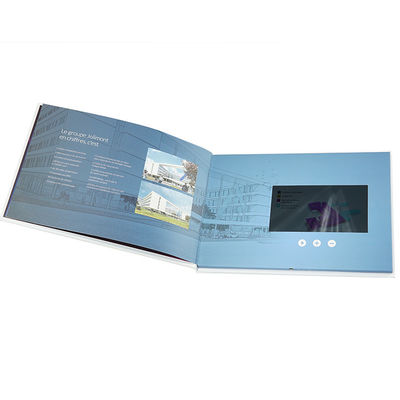 2GB LCD 영상 소책자 주문 선물 인사장 7&quot; 재충전용 리튬 전지