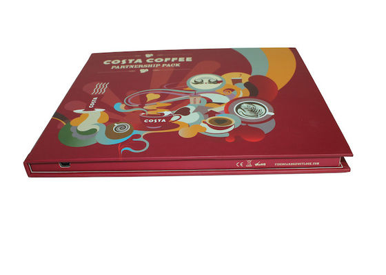 Portable Business Video Greeting Card , 210 x 210mm Size LCD Video Brochure Card