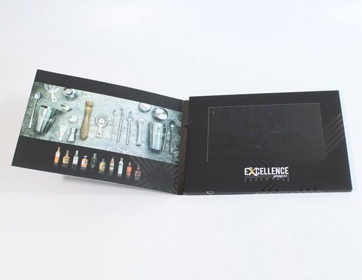 Digital LCD Video Brochure 7 Inch Screen 1024 * 600 Resolution For Advertisement