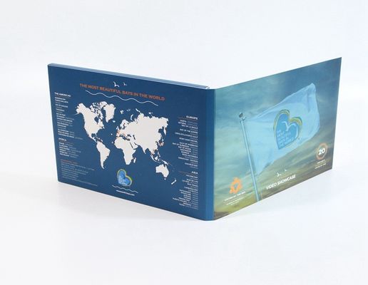 Fastival Gift LCD Video Brochure With 2GB Memory , 10.1 Inch Lcd Video Greeting Card