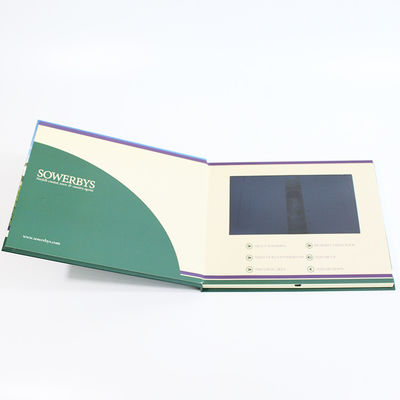 Free Sample Limited Video In Folder Factory Handmade LCD Greeting Book 7 inch Video Brochure  For Promo