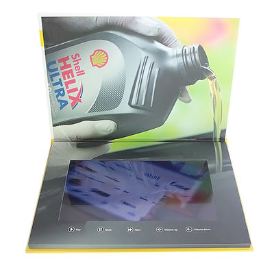 Custom Buttons Control LCD Video Brochure , IPS LCD Screen Video Brochure