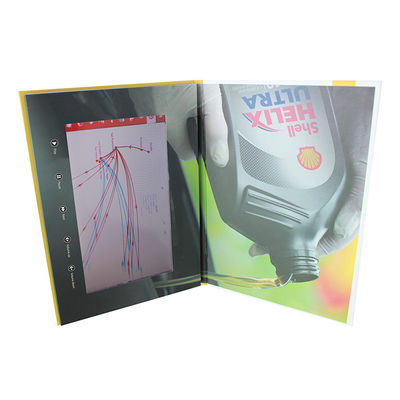 Custom Buttons Control LCD Video Brochure , IPS LCD Screen Video Brochure