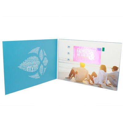 VIF Free Sample Magnetic switch graduations digital video brochure 7 inch  with A4 / A5 paper for business invitations