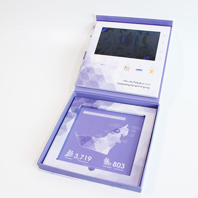 TFT Screen LCD Video Greeting Card CMYK Printing With Built - In Speaker