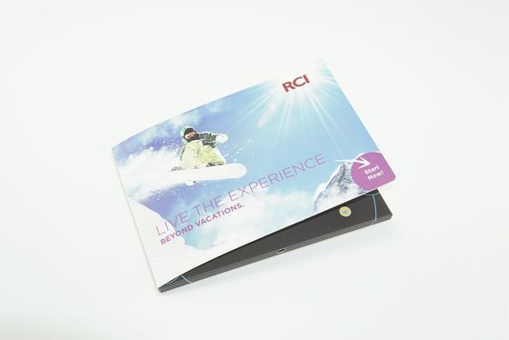 Videopak Customized Hardcover Digital Lcd Video Brochure 7 Inch In Folder IPS Screen