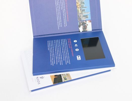 VIF customized Handmade 5 inch IPS Video In Folder Lcd Video Brochure built in 1GB memory 1000mah rechargeable battery