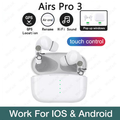 Airpodes Pro 3용 GPS 이름 변경 TWS IPX6 블루투스 무선 이어폰